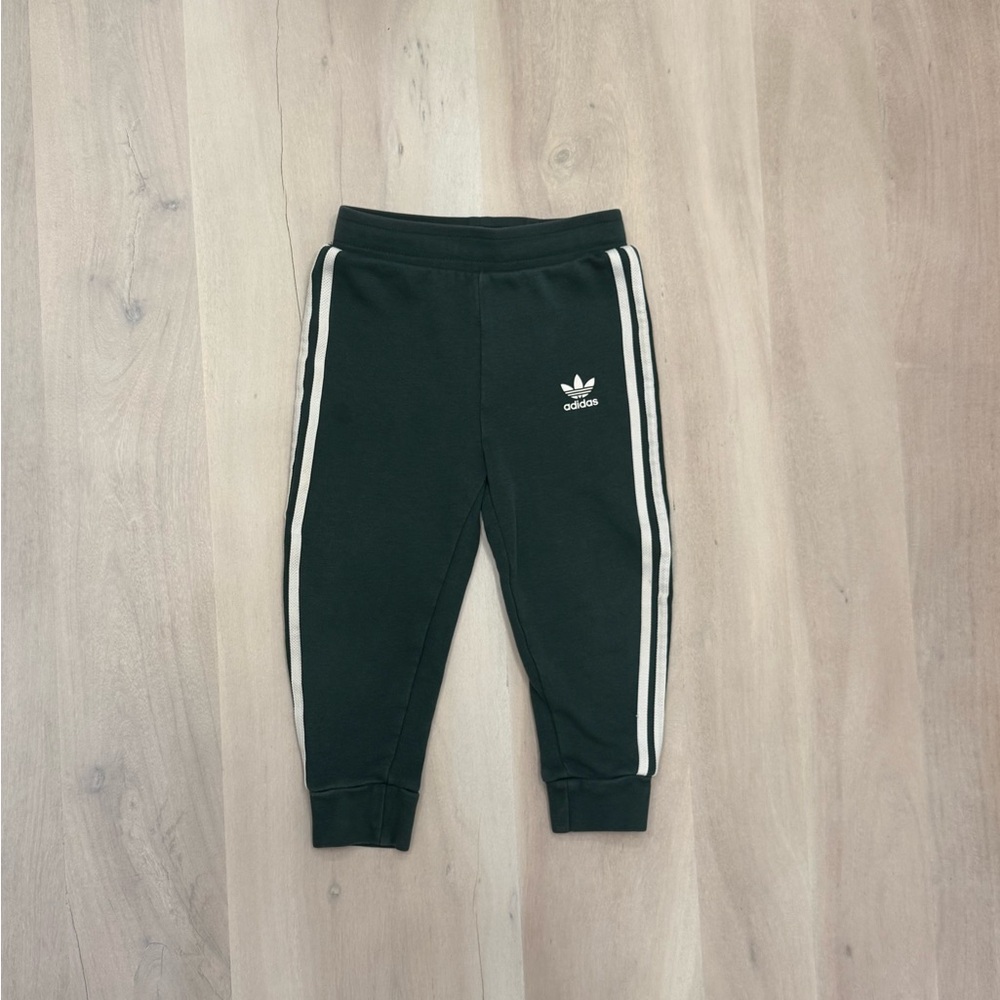 Adidas Kids Dark Green Jogger Pants